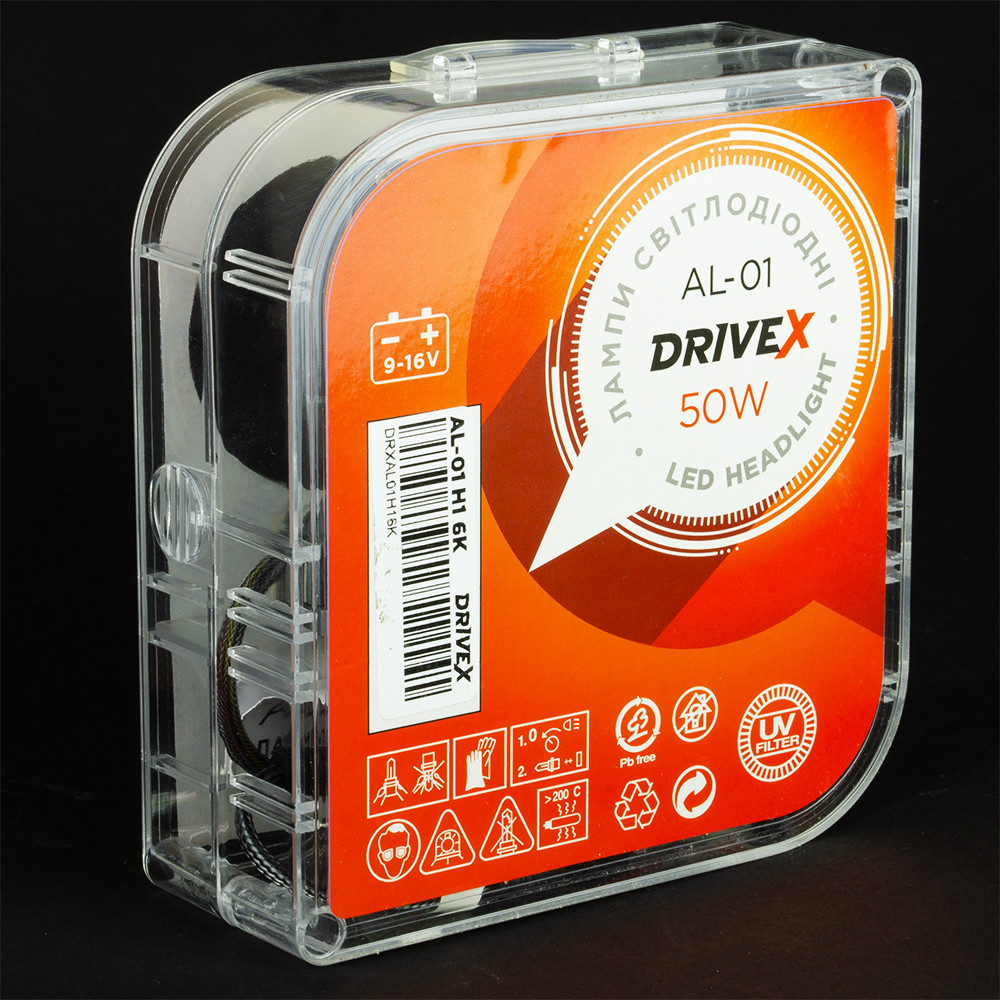 LED лампи автомобільні DriveX AL-01 9004 H/L 5000K LED 50W CAN 12В