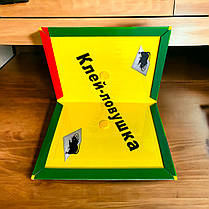 Родентицид від щурів та мишей "Храбр" клейова пастка велика 15,5х21 см, фото 4