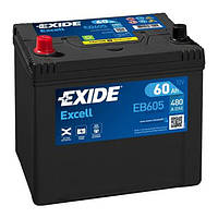 Аккумулятор автомобильный EXCELL 60Ач 480А "+" слева EXIDE ( ) EB605-EXIDE