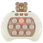 Іграшка антистрес Pop it PRO Bear Brown + Подарунок Антигравітаційний м'яч Gravity Ball Колір Рандом, фото 4