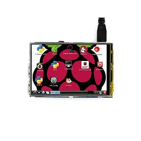 Екран Waveshare 3.5" 320x480 LCD TFT Resistive TS SPI для PI 3/PI 4 (WAV-9904)