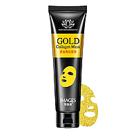 Маска пленка для лица с золотом и коллагеном Images gold collagen mask