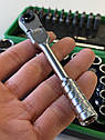 Набір біт і головок з тріскачкою TOPTUL 1/4" 41ед. (12-гр.) GADW4502, фото 7