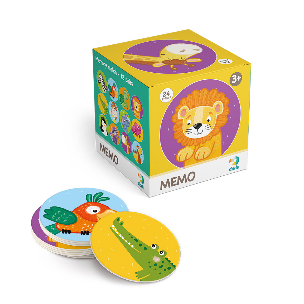 Гра Міні Мемо Дикі тварини Dodo 300157