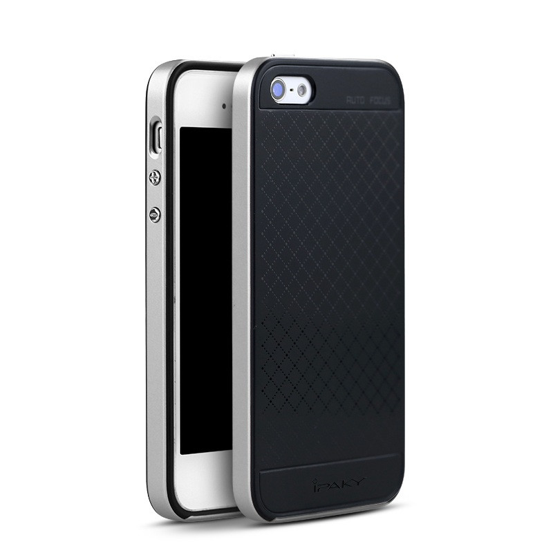 Чохол бампер Ipaky для iPhone 5/5S/SE сірий