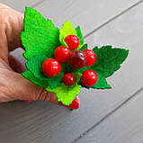 Брошка-бутон'єрка Червона Калина, фото 4