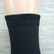 Шкарпетки чоловічі високі зимові р.25 напівшерсть чорні ЖИТОМИР 30033233, фото 4