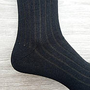 Шкарпетки чоловічі високі зимові р.29-31 напівшерсть чорні ЖИТОМИР 30033235, фото 6