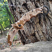 Ніж складний керамбит FOX Knive, dezert pixel fa30,