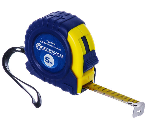 Рулетка будівельна 5м*19мм СТАНДАРТ SMT-0519, фото 1