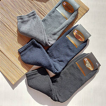 Чоловічі махрові шкарпетки, розмір 42-44, 3 пари, фото 2