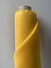 Лляна жовта натуральна тканина, колір 1363, фото 4