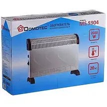 Конвектор — нагрівач Domotec Heater MS — 5904 2000 W механічний захист від перегрівання, фото 4