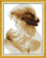Материнська любов Набір для вишивання хрестом із друкованою схемою на тканині Joy Sunday R691