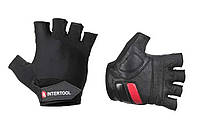 Перчатка Intertool - кожанная гелевые вставки без пальцев 10" 1 шт.