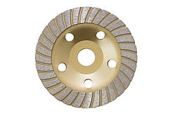 Чашка алмазна Рамболд 125 x 22.2 мм турбо жовта (125 Т-Ж)