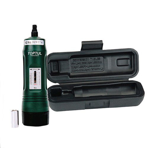 Динамометрична викрутка + бітотримач TOPTUL 1-8Nm GCAI0201, фото 1