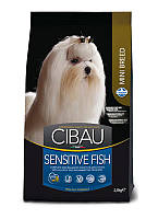 Сухой корм Farmina Cibau Sensitive Adult для собак мелких пород с чувствительным пищеварением, рыба, 2.5 кг