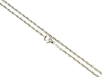 Цепочка Xuping ТТМ Stainless Steel цвет Родий "Плетение Кордовое" длина 60см х 2мм