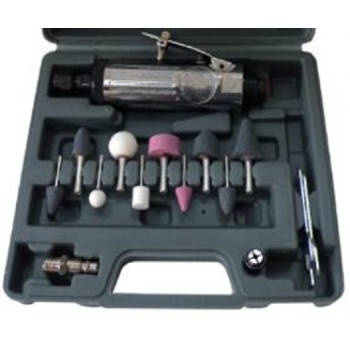 Зачисна пневмомашинка з комплектом шліфувальних каменів AIRKRAFT TP-201 K, фото 1