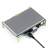 Екран Waveshare 5" 800x480 LCD TFT Resistive TS HDMI для PI 3/PI 4 (WAV-10563), фото 5