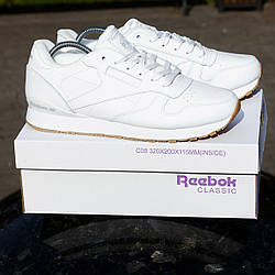 АКЦІЯ!! ЗИМА Кросівки Reebok Classic (термо) білі 44 28 см