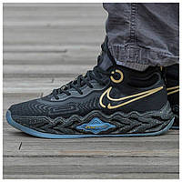 Мужские кроссовки Nike Air Zoom G.T Run Black Blue Gold, черные кроссовки найк аир зум гт ран