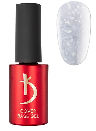 Камуфлююча база Kodi Cover Base Flake No06, 7 мл (сіро-молочний з поталлю), фото 1