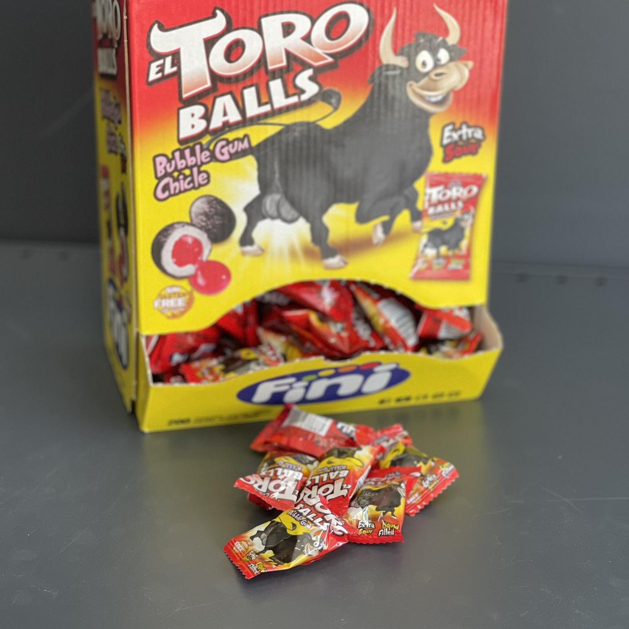 Жувальна гумка "Fini Torо Balls GUM. Яйця бика", 5 г Фіні, фото 1
