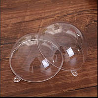Шар пластиковый прозрачный диаметр 10 см