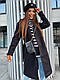 Жіноче базове демісезонне кашемірове трендове пальто з якісною підкладкою з поясом однотонне міді, фото 2