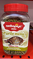 Сухой корм Akvarius (Аквариус) Turtle Menu Sticks для пресноводных черепах 150 г