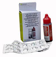 Таблетки + Краплі Kokido K101CBX24 для тестера K029BU (20cc Phenol + 20pcs DPD) двокомпонентний, фото 3