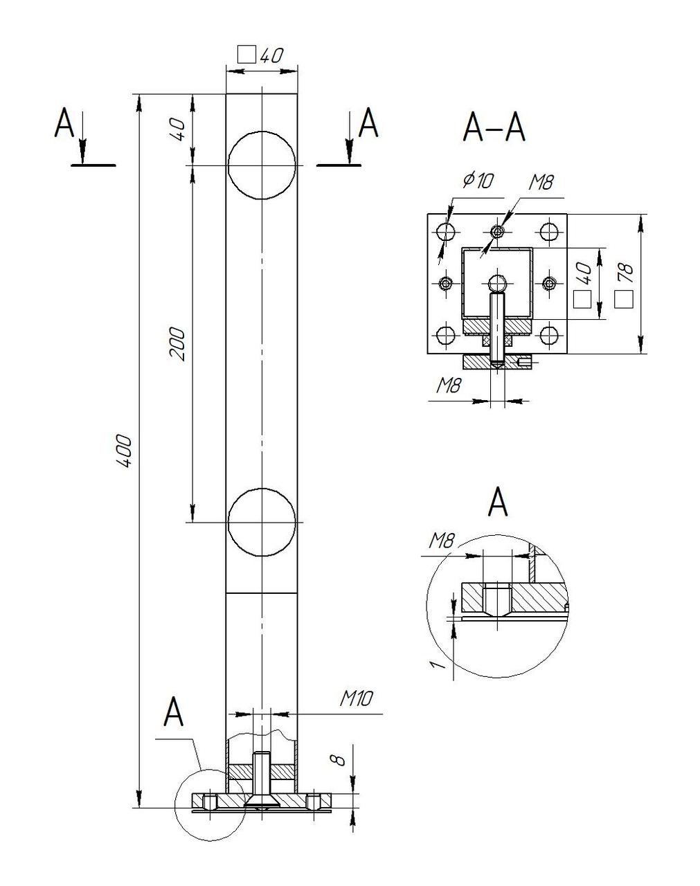 ODF-02-43-02-H400 Стойки для стеклянных ограждений на коннекторах H400, с регулировкой уровня, полированные - фото 2 - id-p1998110304