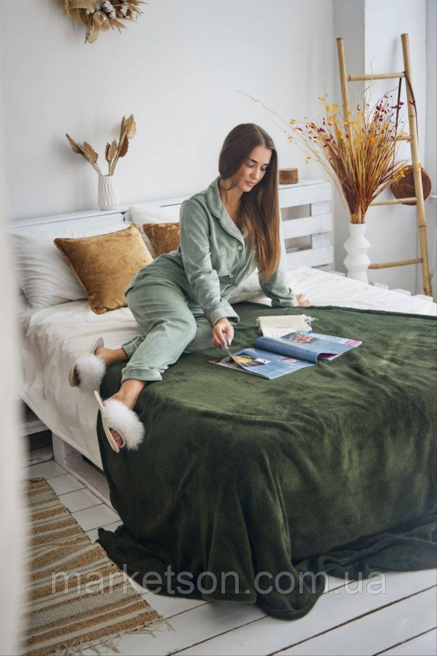 Жіноча піжама велюрова домашній костюм р.44-56