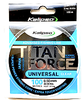 Леска Kalipso Titan Force Universal 100 м 0.50 мм прозрачная для спиннинговой, донной, поплавковой ловли