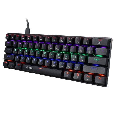 Механическая RGB клавиатура, HXSJ V900-DGG, 61 клавиша, механическая игровая клавиатура - фото 4 - id-p1998124643