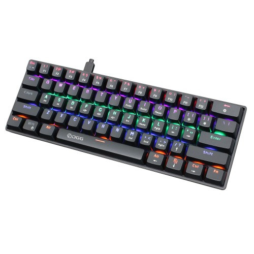 Механическая RGB клавиатура, HXSJ V900-DGG, 61 клавиша, механическая игровая клавиатура - фото 1 - id-p1998124643