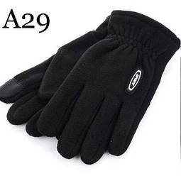 Рукавиці чоловічі, щільний фліс, з манжетом, сенсор, (р.11-13), N (розмір 11)