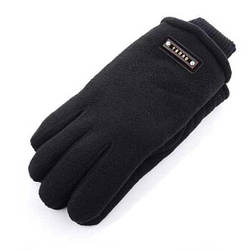 Рукавички чоловічі, верх фліс, всередині хутро, з манжетом, оптом ПАР/6шт (р.11-13), Тепло