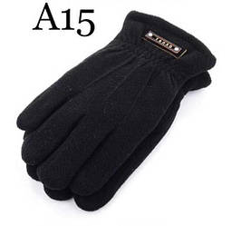 Рукавиці чоловічі, верх фліс, всередині хутро, оптом ПАК/6пар (р.11-13), Тепло