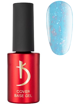 Камуфлююча база Kodi Cover Base Flake No11, 7 мл (яскраво-блакитний з поталлю), фото 1