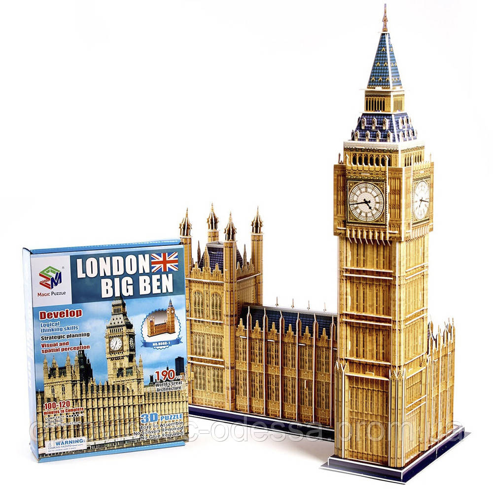 Пазли 3D Big Ben 190 деталей Хіт продажу!