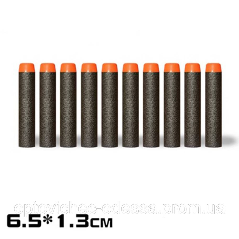 Патрони для бластерів Hasbro NERF 100 шт 6,5х1,3 Сірий Хіт продажу!