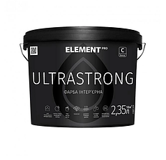 Фарба інтер'єрна для стін ELEMENT PRO ULTRASTRONG (під тонування, прозрачная В3) 2.35