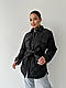 Жіноча тепла базова куртка сорочка стібка із затяжкою на поясі стьобана курточка демісезонна з поясом, фото 6