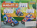 Магнітний конструктор magnistar KB 1010 Машинки поліція 45 деталей швидка відправка, фото 2