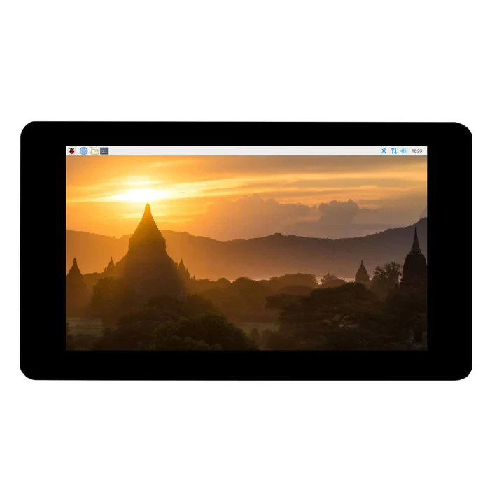 Екран Waveshare 7" 1024x600 LCD IPS Capacitive TS DSI для PI 3/PI 4 (RJ010)
