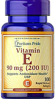 Вітамін Е Puritan's Pride Vitamin E-200 IU 100 гел капсул