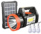 Потужний ліхтар на сонячній батареї та повербанком GS-540 Радіо, MP3, Bluetooth та 3 лампочки, фото 2